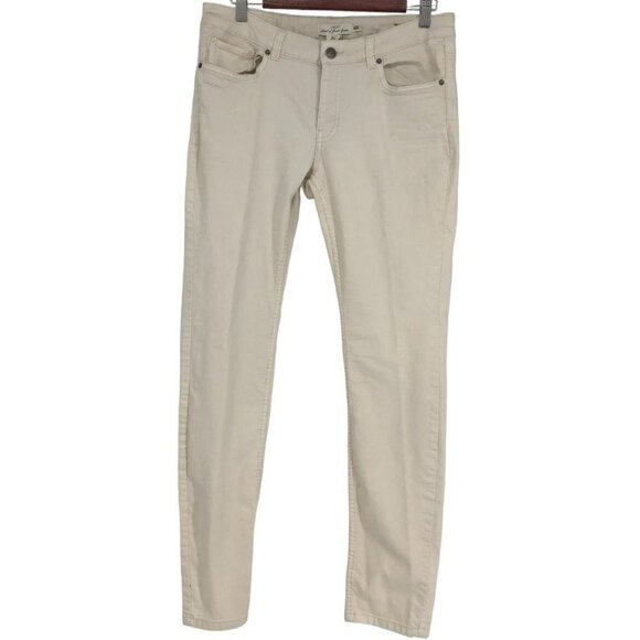 H&M Label  Of Graded Goods LOGG beige Skinny Jeans size 14 - Picture 2 of 16